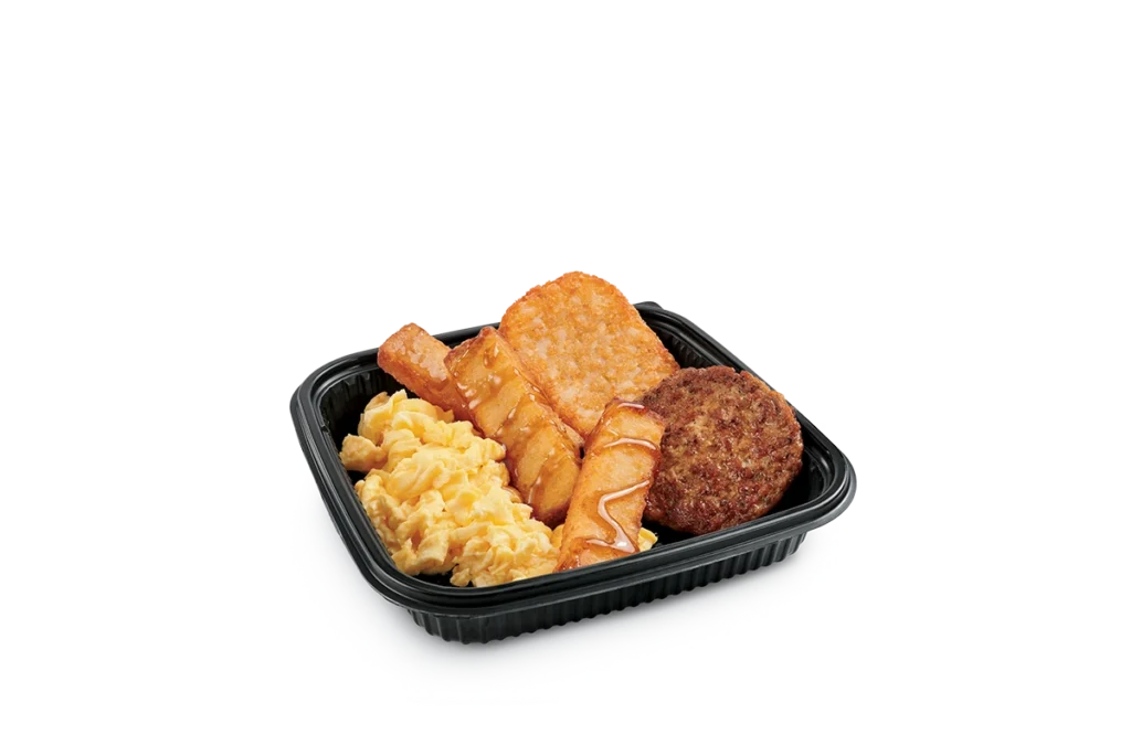 3pc Classic French Toast Sticks Platter Sausage