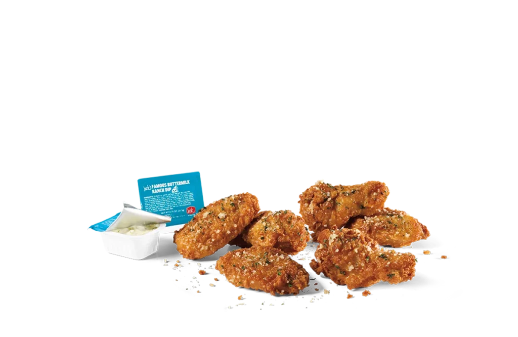 6pc Garlic Parmesan Crispy Chicken Wings